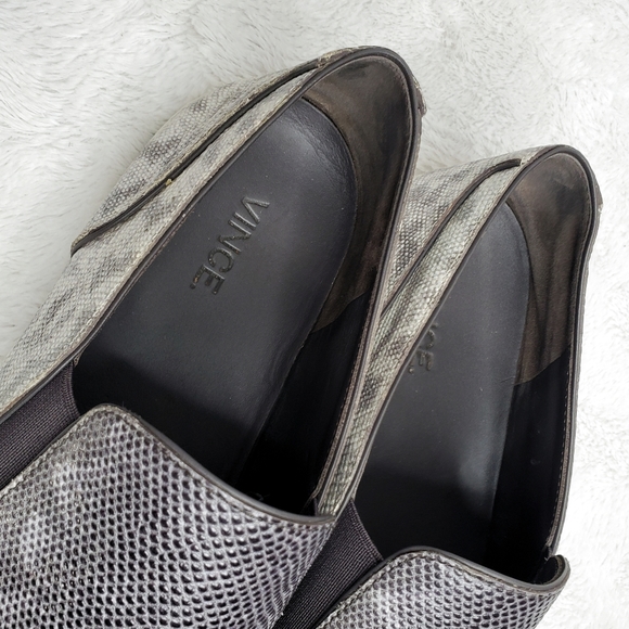 Vince Paeyre Embossed Pointed Cap Toe Slip-On Sneakers - Picture 6 of 11